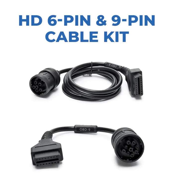 Topdon USA HD 6-PIN & 9-PIN Diagnostic Connector Cable Kit - Mechanic Super Store