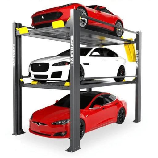 Three Level BendPak Parking Lift HD-973P 9,000 and 7,000 Lb. Capacity - Mechanic Super Store