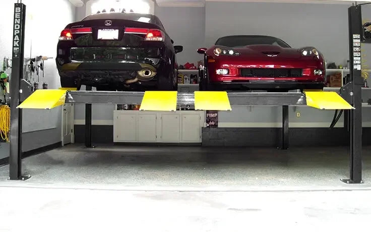 BendPak HD-9SWX 9,000 lb Super Wide Runway 4 Post Storage Lift - Mechanic Super Store