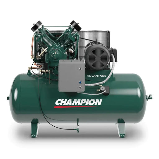 Gardner Denver HR10-12 10HP 120gal horizontal two-stage electric air compressor