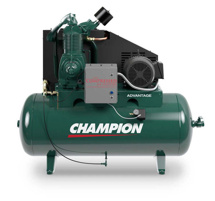Gardner Denver HR15-12ADV 15HP 120gal horizontal single-stage electric air compressor