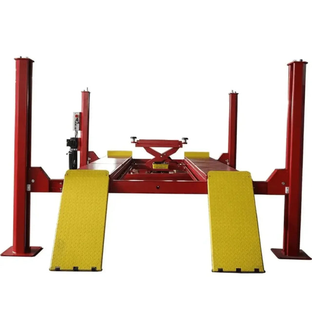 Katool KT-4H150 15,000 lbs 4 Post Alignment Lift With Rolling Jack - Mechanic Super Store