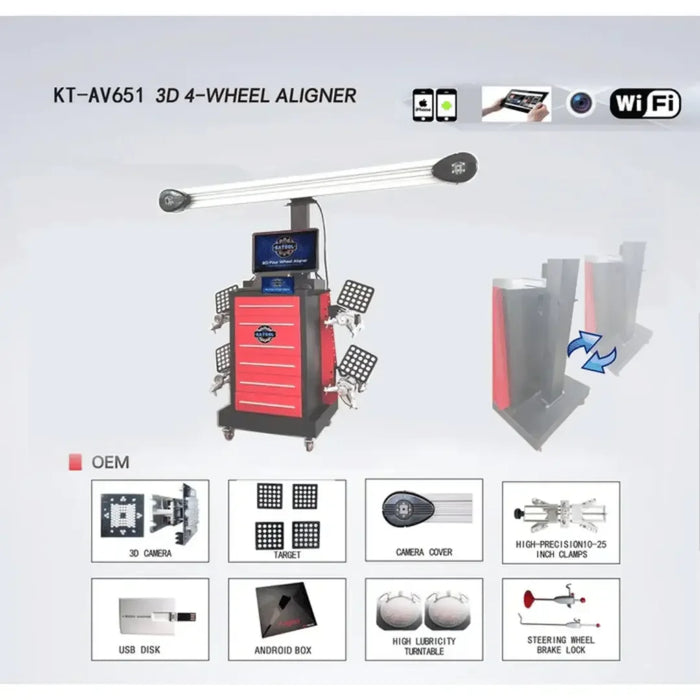 Katool KT-AV651 Wheel Alignment Machine - Mechanic Super Store