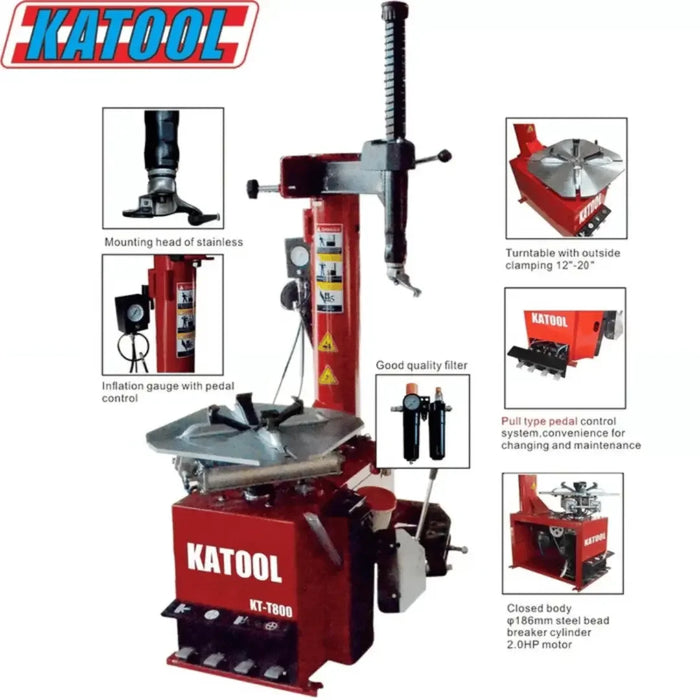 Tire Equipment - Katool KT-T800 & KT-B750 Tire Changer & Wheel Balancer Combo - Mechanic Super Store