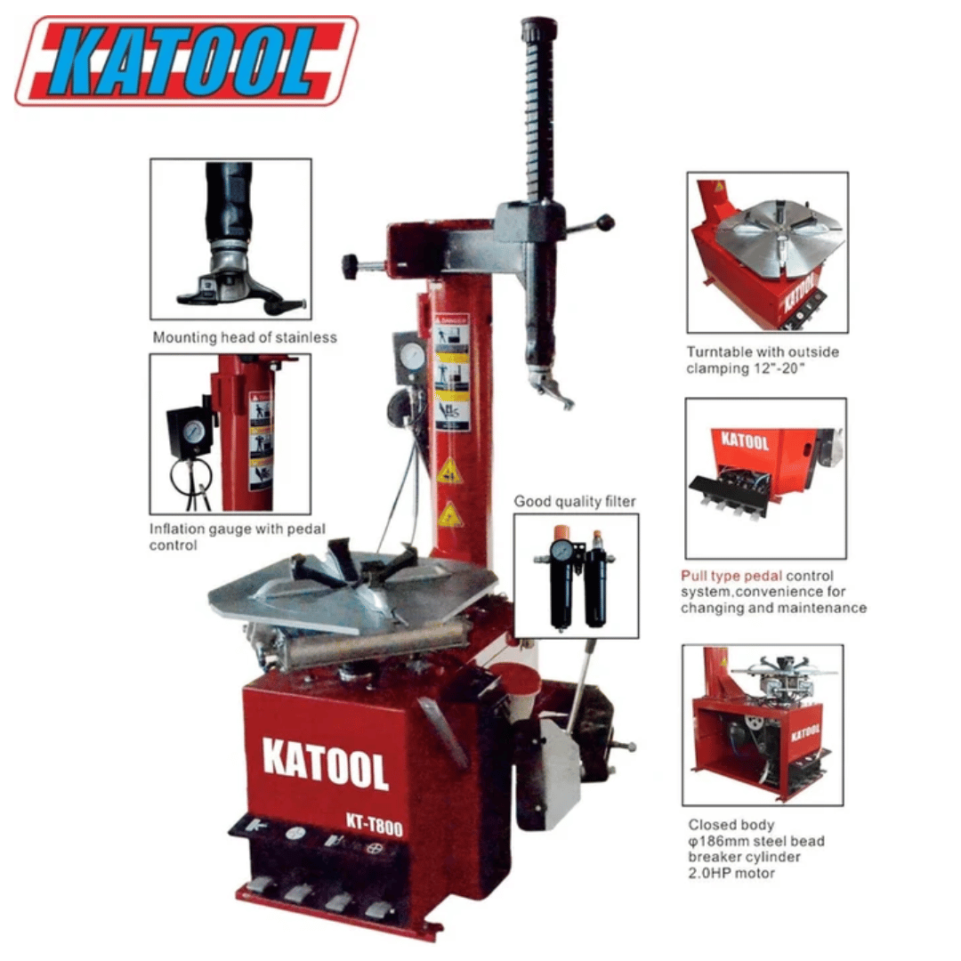 Katool Tire Changer KT-T800 & Wheel Balancer KT-B760 Combo