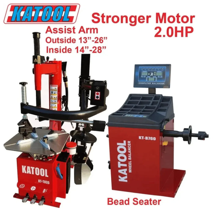 Katool Tire Changer KT-T835 & Wheel Balancer KT-B760 Combo - Mechanic Super Store