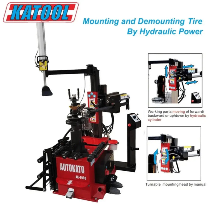 Katool KT-T900 Center Post Tire Changer Machine - Mechanic Super Store
