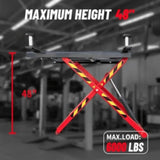 Katool KT-X66 6600 lbs Mid Rise Scissor Lift | Portable Vehicle LIft - Mechanic Super Store