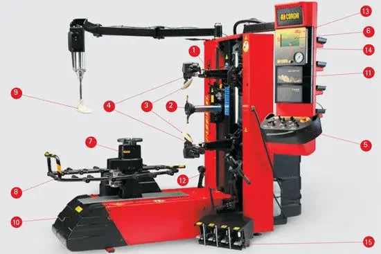 Corghi ARTIGLIO MasterCode Visual L Tire Changer - Mechanic Super Store