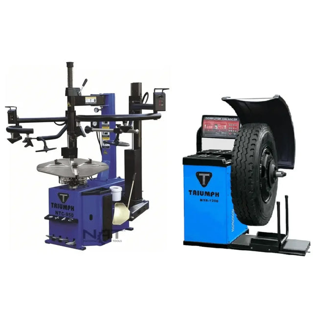 Triumph NTC-950-2 Tire Changer NTB-1200 Wheel Balancer Combo - Mechanic Super Store
