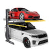 Bendpak 2 Post Lift PL-6000DCX 6,000 lb loaded with a land rover and porsche.