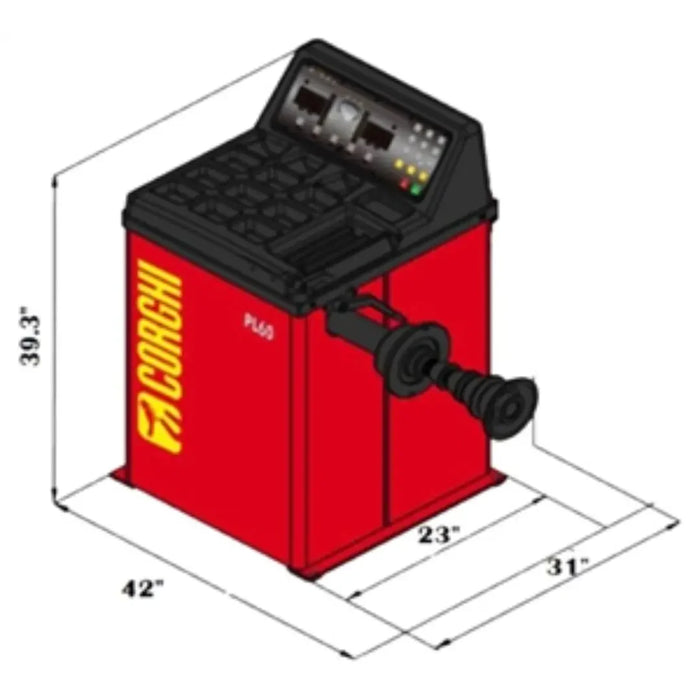 Corghi PL60 Entry Level Wheel Balancer - Mechanic Super Store