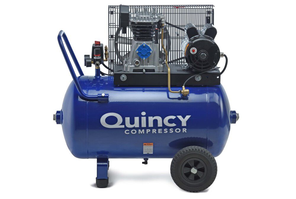 Quincy Q12124PQ 2HP 24gal horizontal single-stage electric air compressor