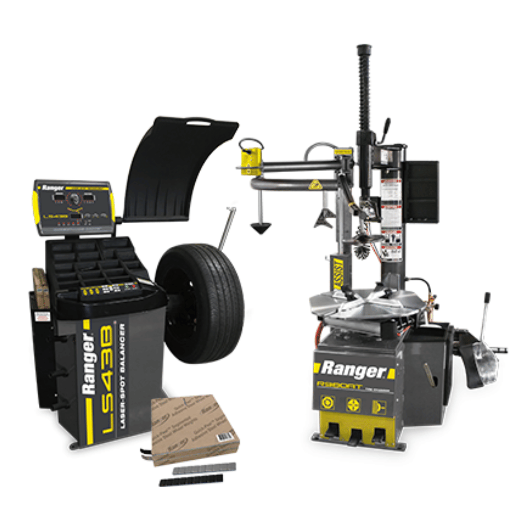 Ranger R980AT Tire Changer - LS43B Wheel Balancer - Tape Wheel Weights Package