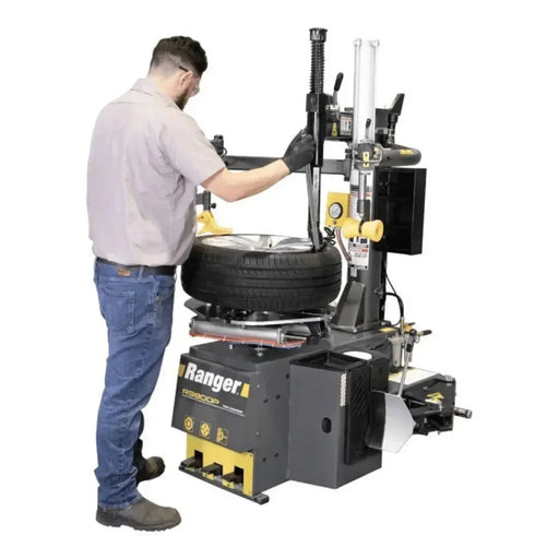 Ranger R980DP-L Tire Changer Swing Arm Dual-Tower Assist shown on a white background - Mechanic Super Store