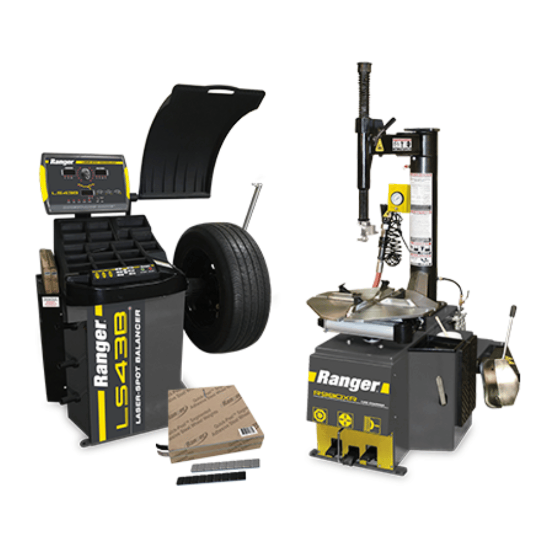 Ranger R980XR Tire Changer - LS43B Wheel Balancer - Tape Wheel Weights Package