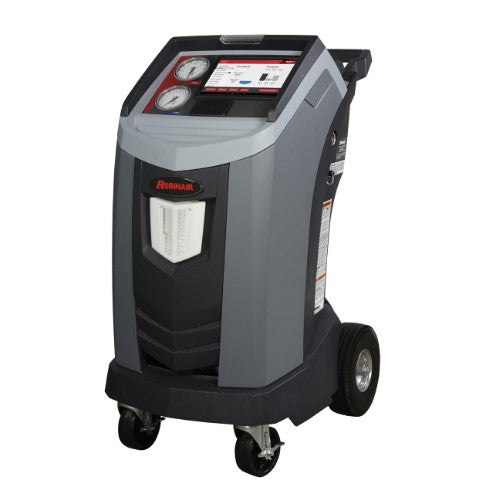 RoRobinair ROBAC1234-9 RRR Machine for R-1234yf A/C Systems with 98.5% Recovery Efficiency shown on a halo white background