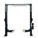 Supreme SP-10CFX 10,000 lb Clear Floor 2 Post Car Lift front view with supreme logo- Mechanic Super Store