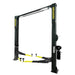 Supreme SP-12CFX 12,000 lb, 2 Post Car Lift shown at a 3/4 front view featuring the "Supreme" lift logo on a halo white background.