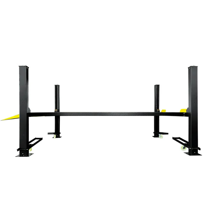 Supreme SP-85P 8,500 lb 4 Post Parking Lift show mid-rise on a white background.