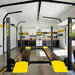 Supreme SP-85P 8,500 lb 4 Post Parking Lift in a branded mechanic garage