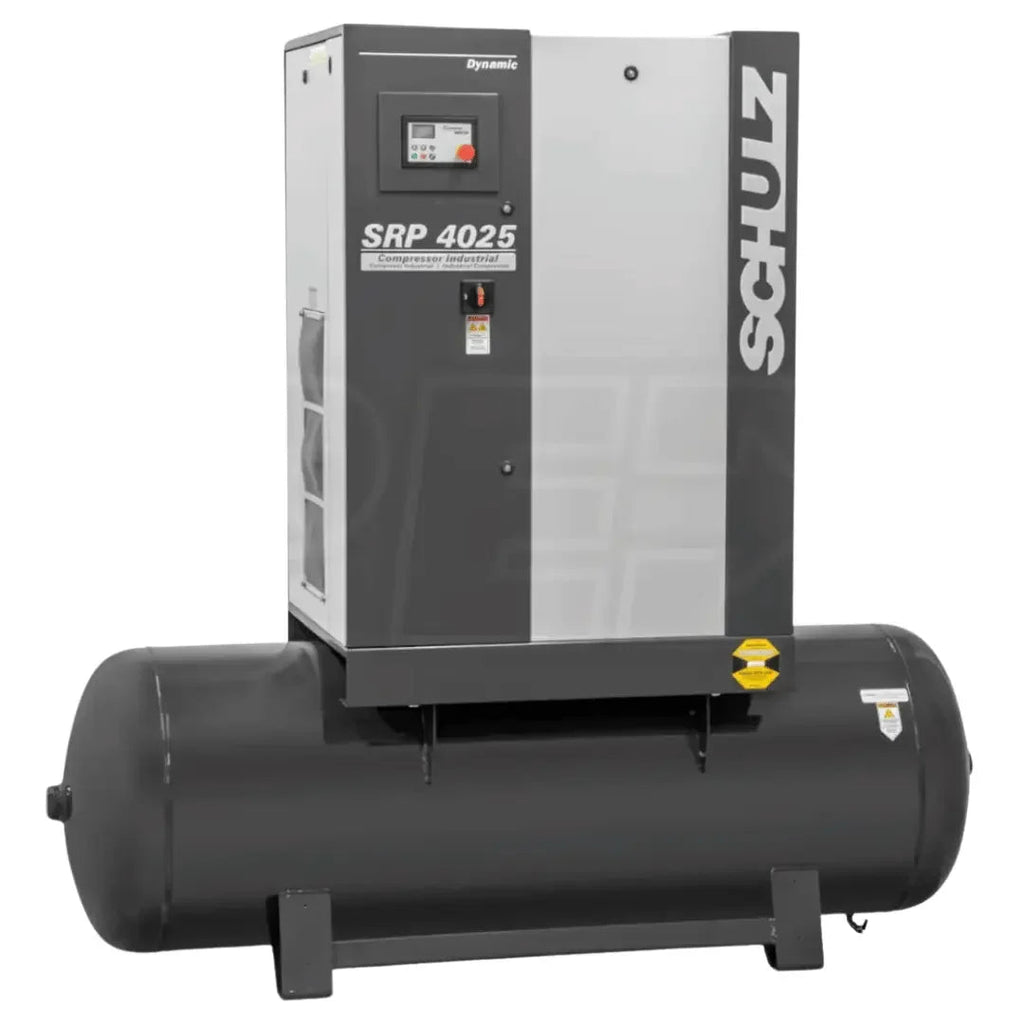 Schulz SRP 4025E 25HP 120gal horizontal single-stage electric air compressor