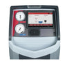 RoRobinair ROBAC1234-9 RRR Machine for R-1234yf A/C Systems with 98.5% Recovery Efficiency up close of the touchscreen and meters