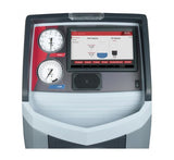 RoRobinair ROBAC1234-9 RRR Machine for R-1234yf A/C Systems with 98.5% Recovery Efficiency up close of the touchscreen and meters