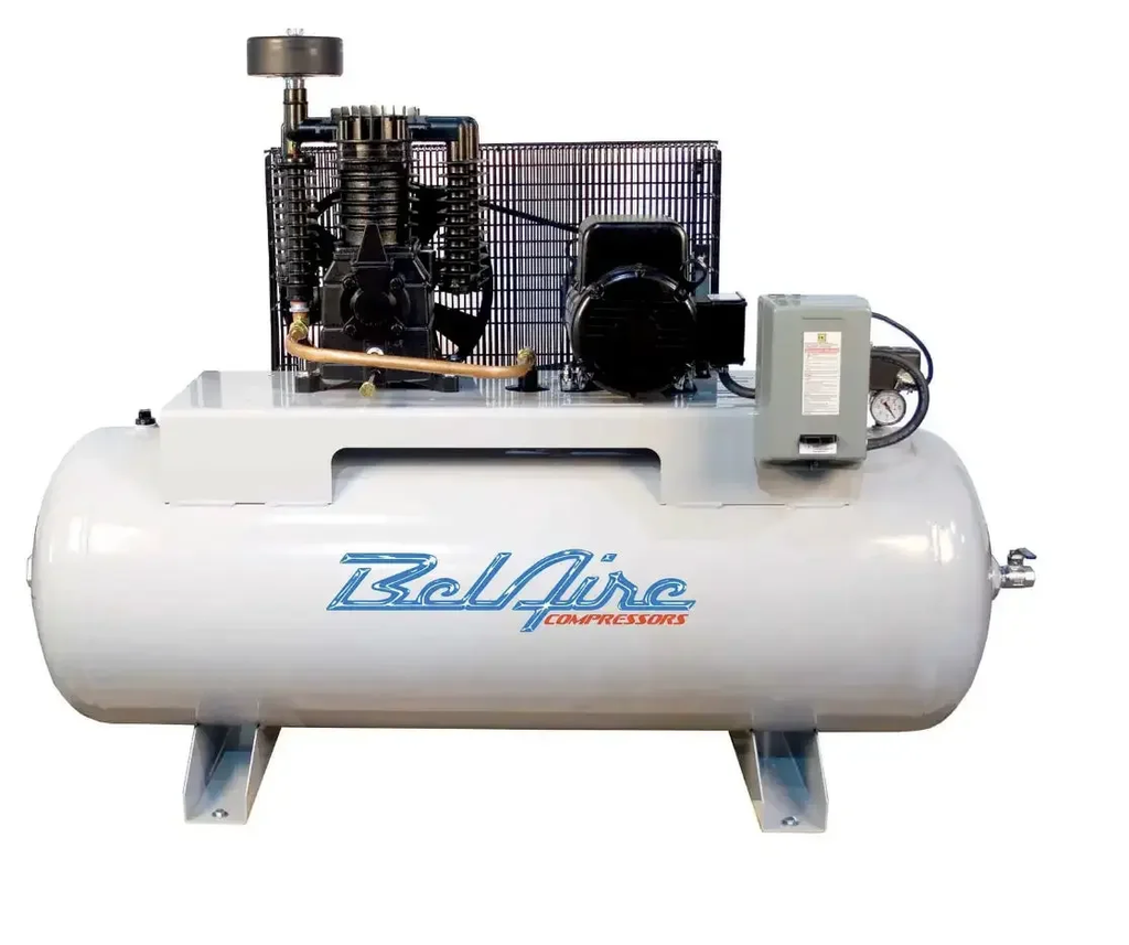 BelAire 318HE 5HP 80gal horizontal two-stage electric air compressor