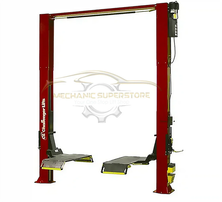 Red Challenger Lifts CL10-XP9 9000 lbs 2 Post Drive-On Pad Lift - Mechanic Super Store
