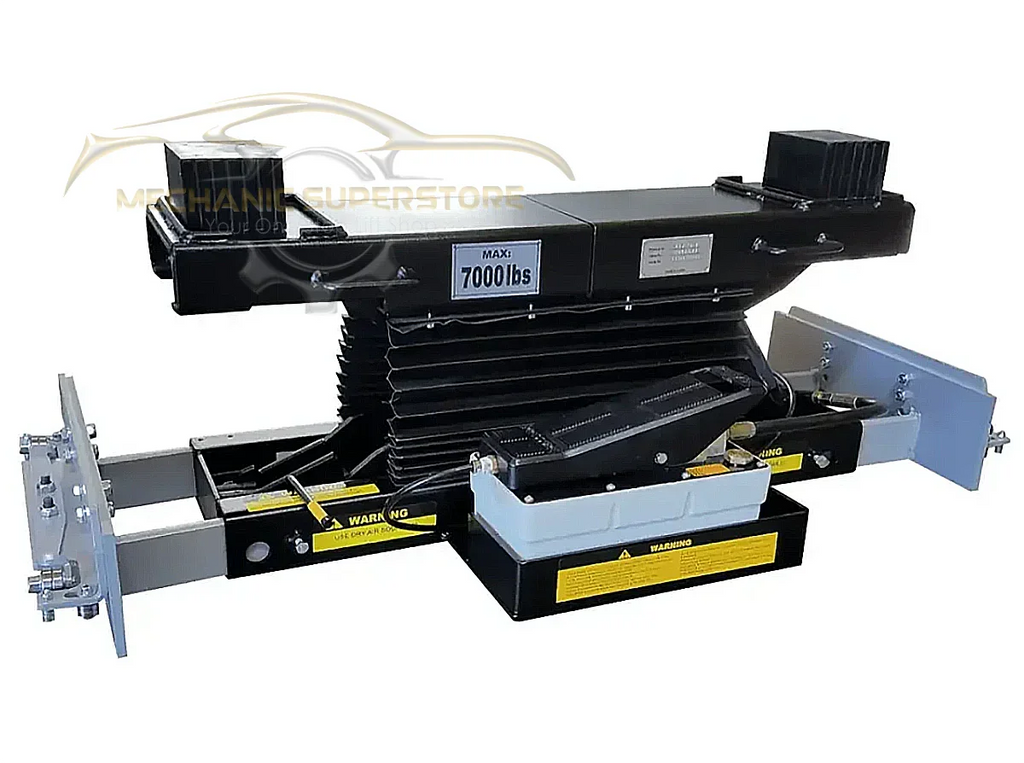 iDeal RAJ-7K-H Rolling Air Jack 7,000 lb. Capacity - On The Rail - Air Bag - High Mount - Mechanic Super Store