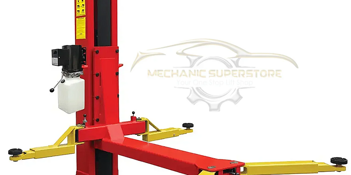 Amgo SL-7 7,000 lb Single Post Lift — Mechanic Super Store