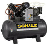 Schulz 7580HV30X-1 8HP 80gal horizontal two-stage electric air compressor