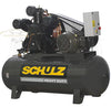 Schulz 20120HWV80X-3 460V 3-PH 20HP 120gal horizontal two-stage electric air compressor
