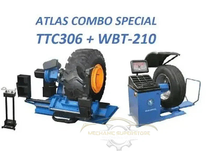 TC306 Tire Changer + WBT-210 Wheel Balancer Combo Package - Mechanic Super Store