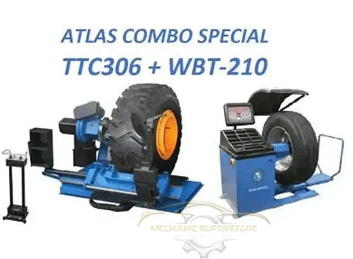 TC306 Tire Changer + WBT-210 Wheel Balancer Combo Package - Mechanic Super Store