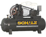 Schulz L-Series 10120HL40X-3 10HP 120gal horizontal two-stage electric air compressor