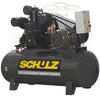 Schulz 20120HWV80X-3 230V 3-PH 20HP 120gal horizontal two-stage electric air compressor