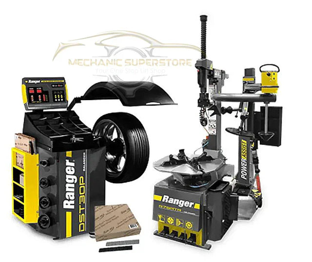 Ranger R76ATR-L Tire Changer - DST30P Wheel Balancer - Tape Wheel Weights Package - Mechanic Super Store