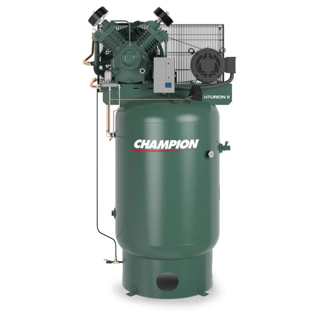 Champion VRV7-12 7.5 HP 3 Ph Vertical 120 Gallon Tank Air Compressor - Mechanic Super Store