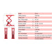 Amgo XL-9F 9,000 lb Flush Mount Scissor Lift specification sheet including packing dimensions