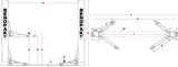 BendPak XPR-12FDL 12,000 lb. 2 Post Lift