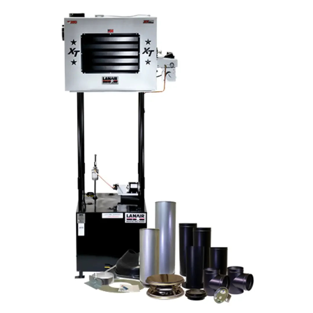 Lanair XT250 Pkg 3 | 215-Gallon Tank + Thru-Roof Flue — Mechanic
