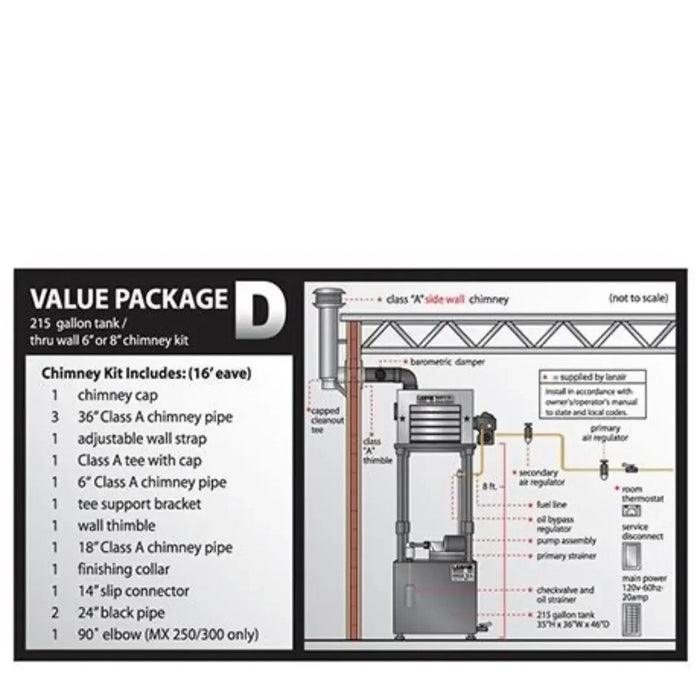 LANAIR XT250 Waste Oil Heater Value Package 4 - Mechanic Super Store