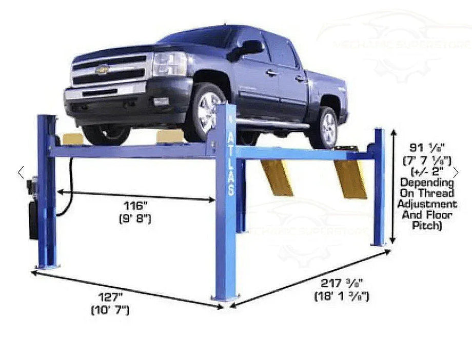 Atlas ATTD-414 14000 lb Commercial 4-Post Car Lift - Mechanic Super Store