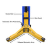 Atlas PV12PX Heavy Duty 2-Post Lift w/ 3-Stage Arms 12,000 lb. Capacity